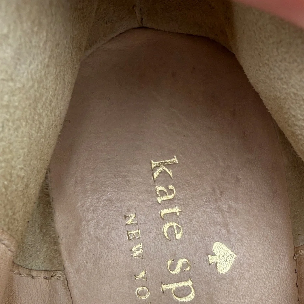 Kate Spade Metallic Silver Flats with Bow - Picture 6 of 10